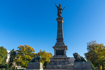 Fototapeta premium Monument of Freedom in city of Ruse, Bulgaria