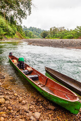Costa Rica,  the border with Panama is the Rio Yorkin. The only way to visit the indian people is a trip by boat.
