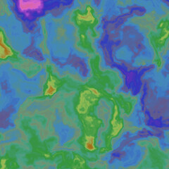 Blue pink clouds, sky abstract world map background