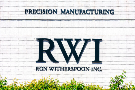 RWI sign at Ron Witherspoon, Inc. precision manufacturing company headquarters - Campbell, California, USA - 2020