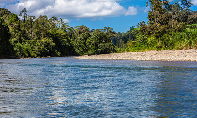 Costa Rica,  the border with Panama is the Rio Yorkin. The only way to visit the indian people is a trip by boat.