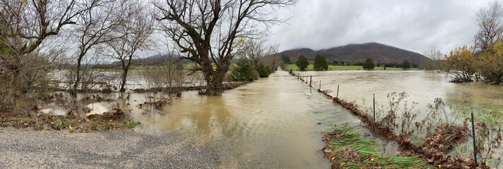 Flooded Road - Montgomery County, VA