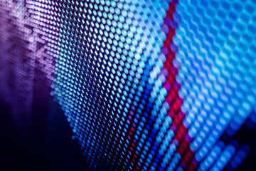 CloseUp LED blurred screen. LED soft focus background. abstract background ideal for design.