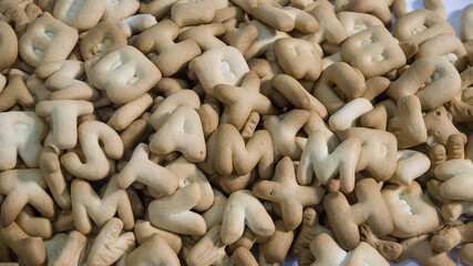 Letters cookies sugar texture 02