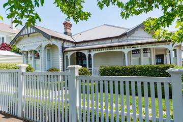 AUCKLAND, NEW ZEALAND - Dec 05, 2019: Houses in central Auckland