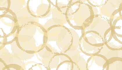 Summer painted circles geometry fabric print. Round shape stain overlapping elements vector 