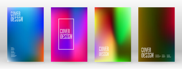 Pastel Soft. Rainbow Gradient Set Color Background