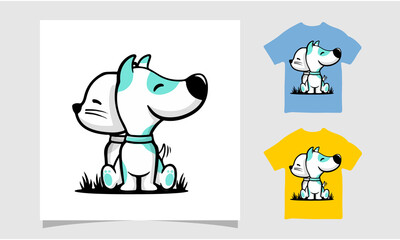 Obraz premium Dog and cat love each other t-shirt, Dog friendly poster