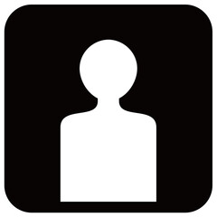 人物のシルエットベクターアイコン