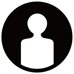 人物のシルエットベクターアイコン	