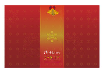 Fototapeta premium Merry Christmas Design For Greeting Card With Title Christmas Santa