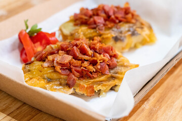 Molletes con carne