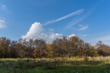 landscape with sky and clouds