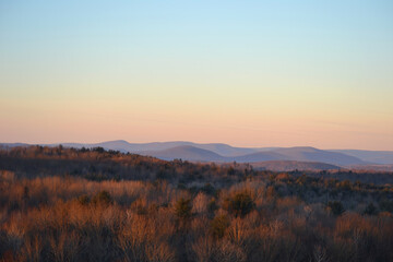 sunrise in the mountains