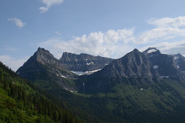 mountains and clouds