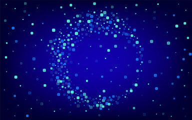 Blue Cell Celebrate Blue Vector Background. 