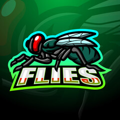 Fly mascot esport logo design