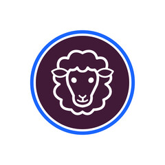 sheep icon vector