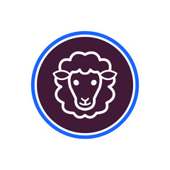 sheep icon vector