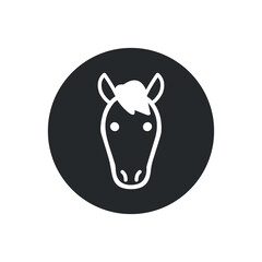 horse icon vector