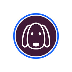 dog icon vector