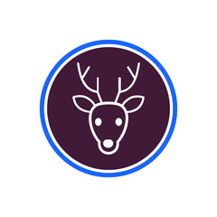 deer icon vector