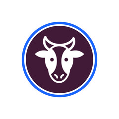 cow icon vector