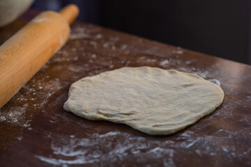 woman cooking traditional tatarian dish echpochmak © DAWT_PHOTO