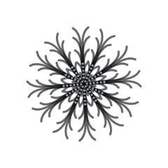 Snowflake icon design for Christmas and winter theme