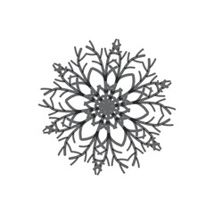 Snowflake icon design for Christmas and winter theme