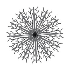 Snowflake icon design for Christmas and winter theme