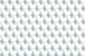 Abstract geometric hexagonal graphic design print 3d cubes pattern. White triangular background. White geometric texture. White horizontal seamless tiles texture. Vector illustration.