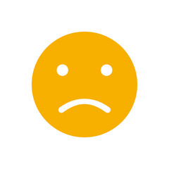 sad emoji icon vector illustration sign