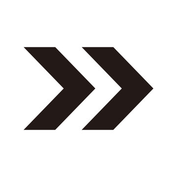 double chevron arrow icon symbol