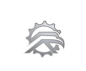 Falcon icon letter r logo design template