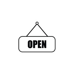 Open Sign Icon Vector