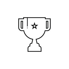 Trophy Icon Vector.
