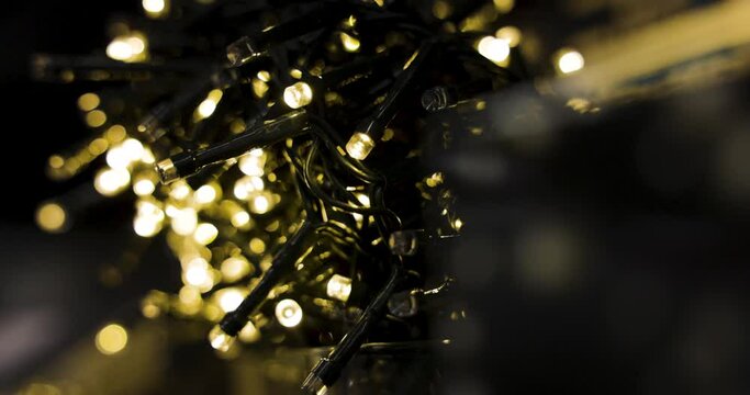 flashing fairy lights in 4k