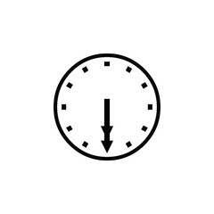 Clock Logo Icon Vector