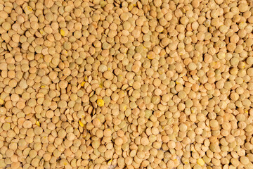 Texture of lentils. Food background. Ingredient for Hummus. Healthy eating. Top view.