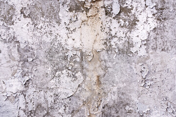 Gray background putty wall. destroyed wall background texture