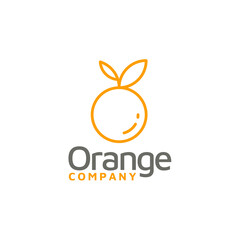 Simple Line Art of Lemon Lime Grapefruit Citrus logo design inspiration