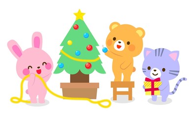 クリスマスイラスト　子供向け