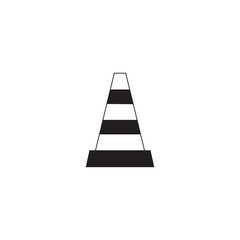 traffic cone icon symbol sign vector