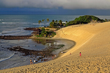 Dunas e praia de Genipabu, Natal. Rio Grande do Norte. Brasil