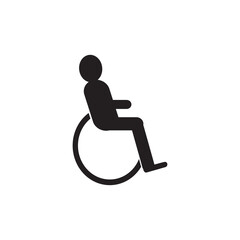 wheelchair icon symbol sign vector