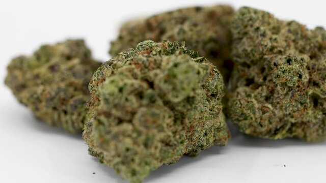 Marijuana Strain, AMF OG, 360 Degree Looping Rotation, Eighth Ounce, 
Close Up, 4K, 10 bit 422, 60p