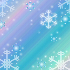 Fototapeta na wymiar Multiple color Christmas Background and White and Blue Snowflakes. Christmas day concept.