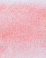 Red paint on the snow in winter.