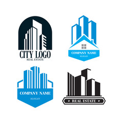 A Set Of Building Vector , A Set Of Real Estate Logo